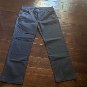 7 For All Mankind Austyn Men's Dark Gray Straight Jeans, 36x32, EUC